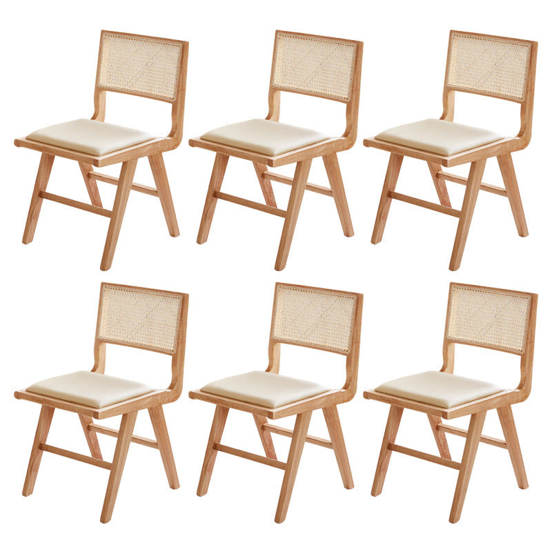 Traditional Upholstered Side Chair Rubberwood Solid Wood Side Chair