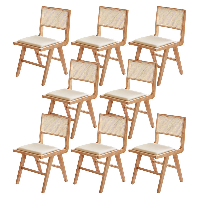 Traditional Upholstered Side Chair Rubberwood Solid Wood Side Chair