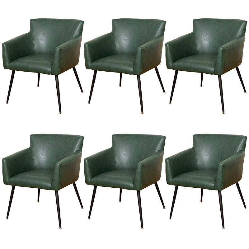 Modern Faux Leather Dining Chair Parsons Chair in Matte Finish for Home