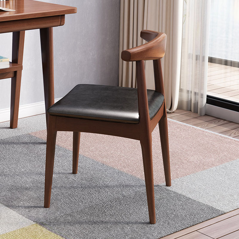 Industrial Upholstered Dining Side Chair Wood Dining Chair for Dining Room