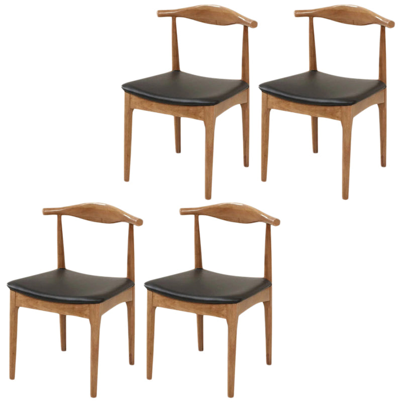 Industrial Upholstered Dining Side Chair Wood Dining Chair for Dining Room