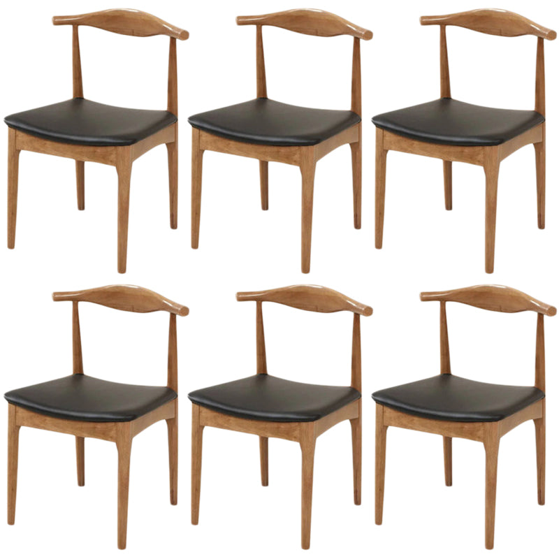 Industrial Upholstered Dining Side Chair Wood Dining Chair for Dining Room