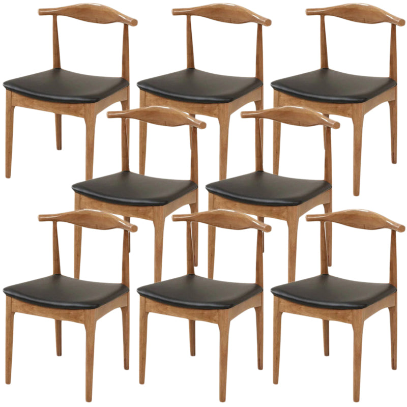 Industrial Upholstered Dining Side Chair Wood Dining Chair for Dining Room