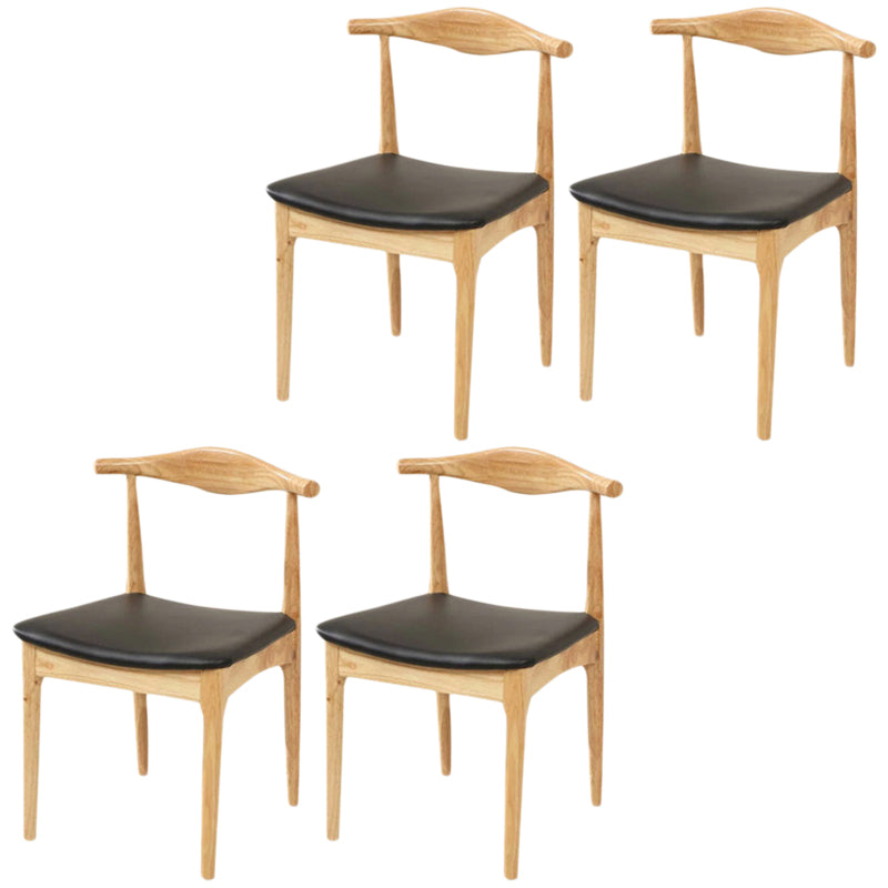 Industrial Upholstered Dining Side Chair Wood Dining Chair for Dining Room