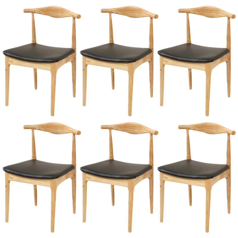 Industrial Upholstered Dining Side Chair Wood Dining Chair for Dining Room