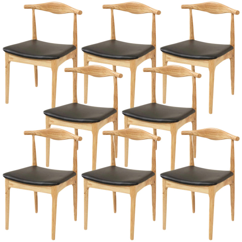 Industrial Upholstered Dining Side Chair Wood Dining Chair for Dining Room