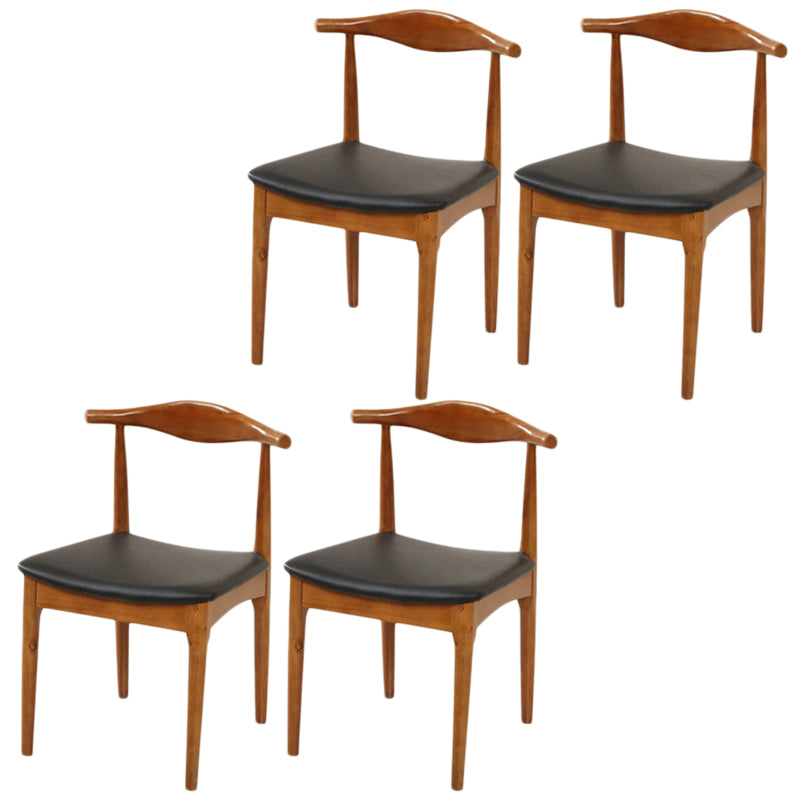 Industrial Upholstered Dining Side Chair Wood Dining Chair for Dining Room