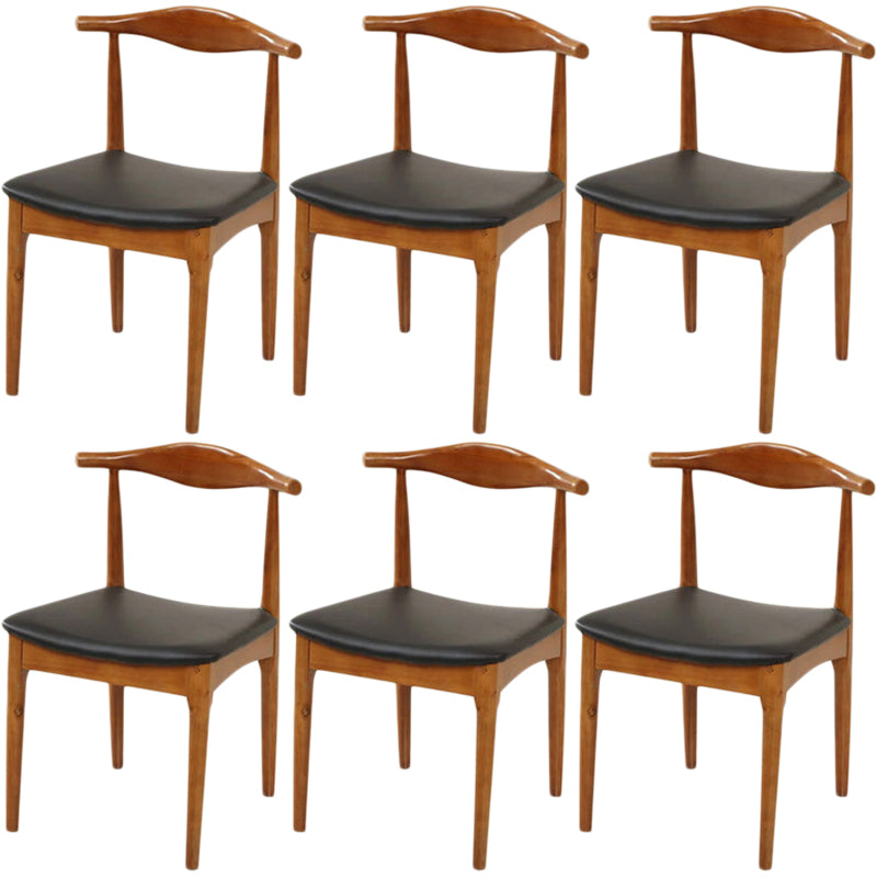 Industrial Upholstered Dining Side Chair Wood Dining Chair for Dining Room