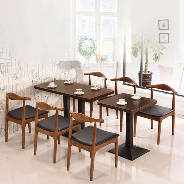 Industrial Upholstered Dining Side Chair Wood Dining Chair for Dining Room
