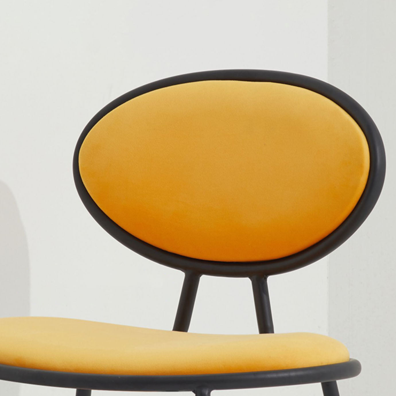 Glam Dining Side Chair Velvet Upholstered Side Chair for Home
