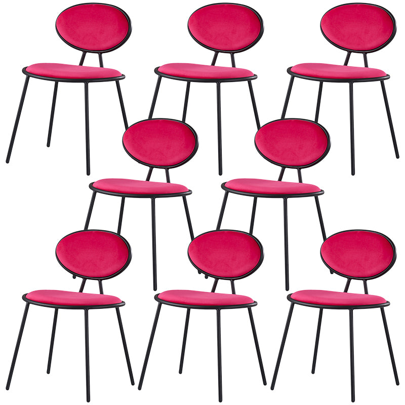 Glam Dining Side Chair Velvet Upholstered Side Chair for Home