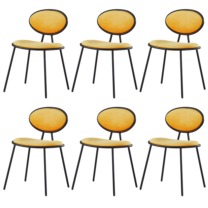 Glam Dining Side Chair Velvet Upholstered Side Chair for Home