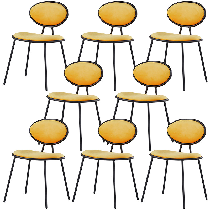 Glam Dining Side Chair Velvet Upholstered Side Chair for Home