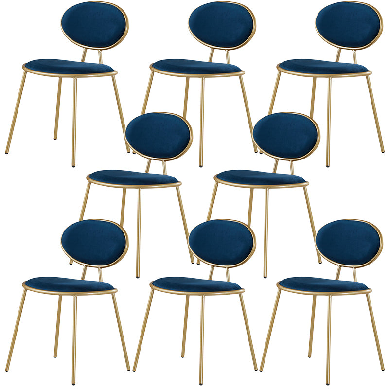 Glam Dining Side Chair Velvet Upholstered Side Chair for Home