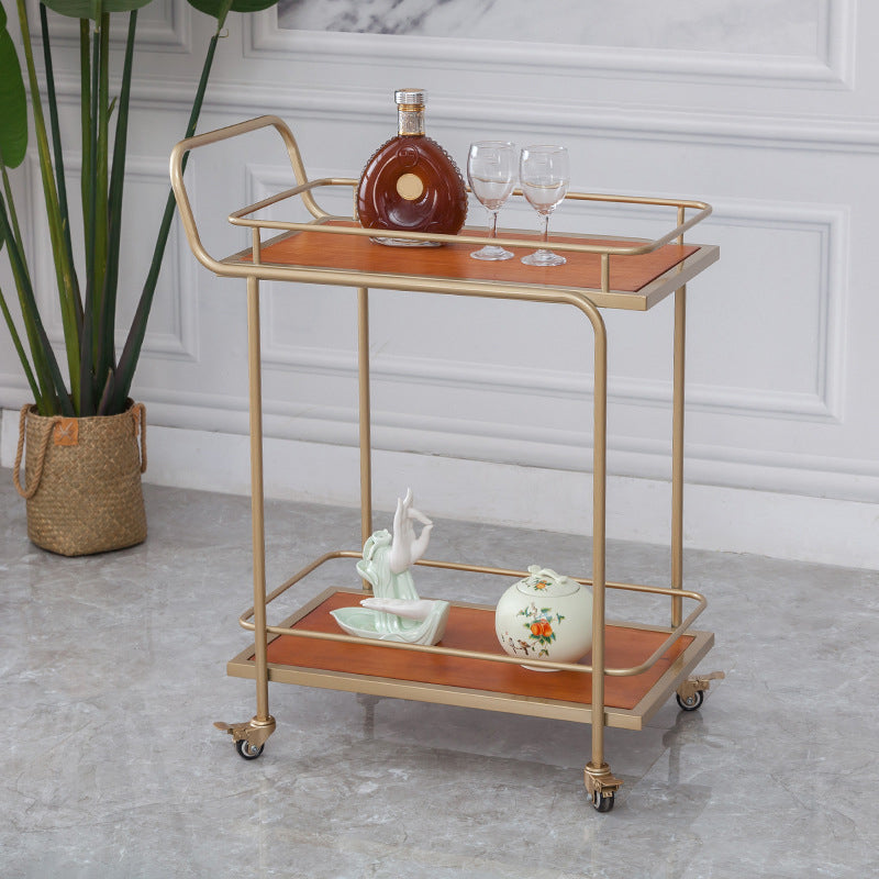 Rolling Modern Prep Table Stone 33.86" High Prep Table for Restaurant