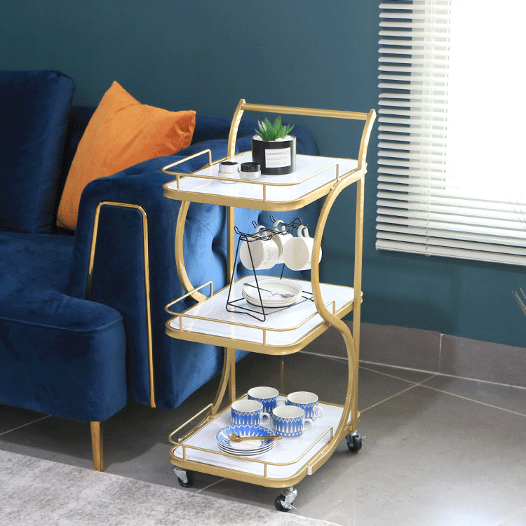 Rolling Contemporary Style Prep Table Metal Prep Table for Restaurant