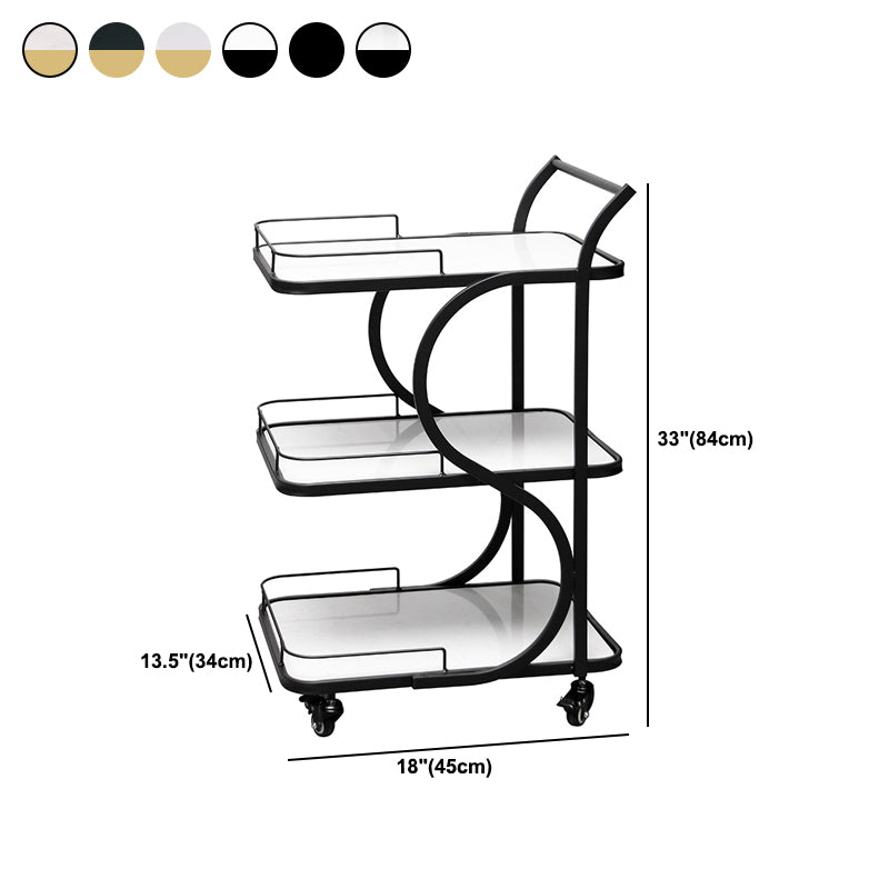Rolling Contemporary Style Prep Table Metal Prep Table for Restaurant