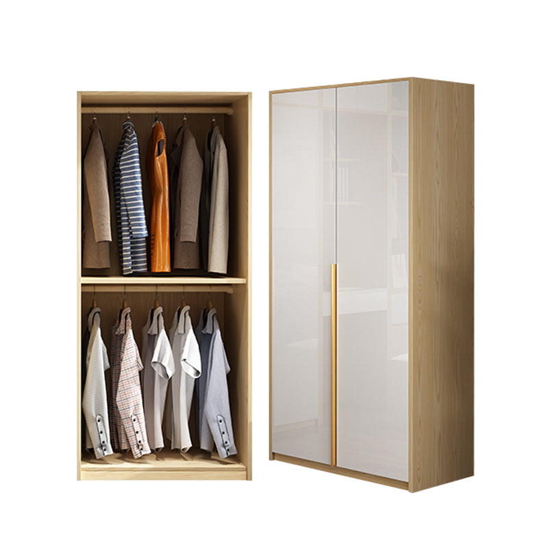 Hinged Storage Cabinet Engineered Wood Wardrobe Cabinet for Home