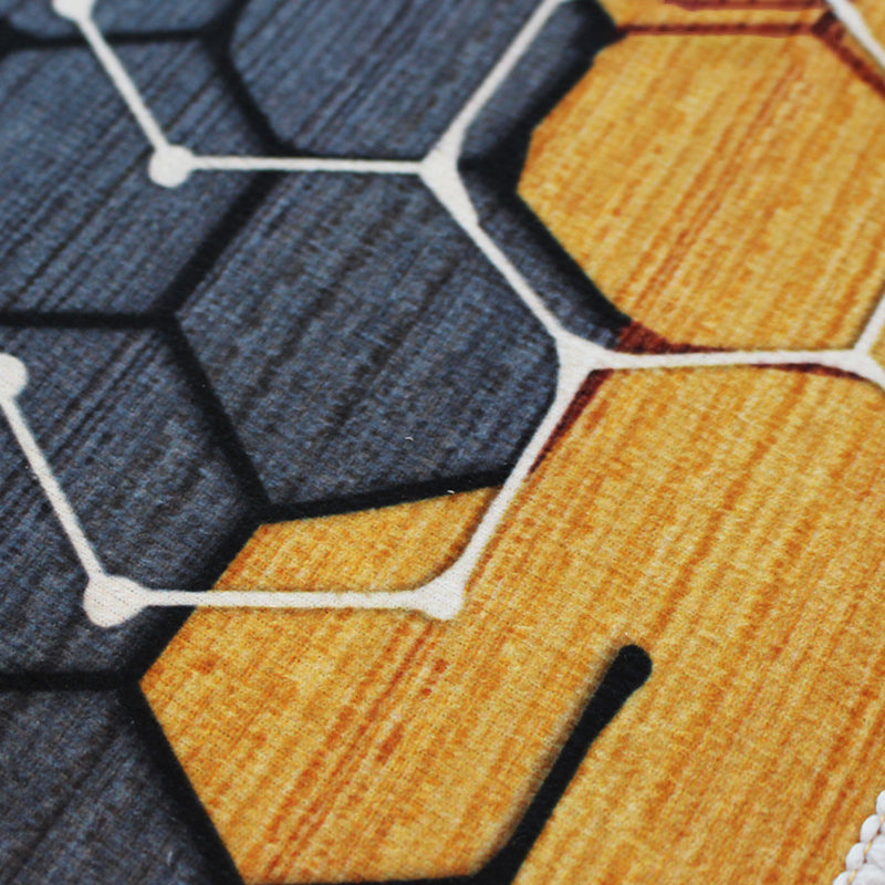 Light Grey Striped Carpet Polyester Casual Carpet Stain Resistant Carpet for Sitting Room