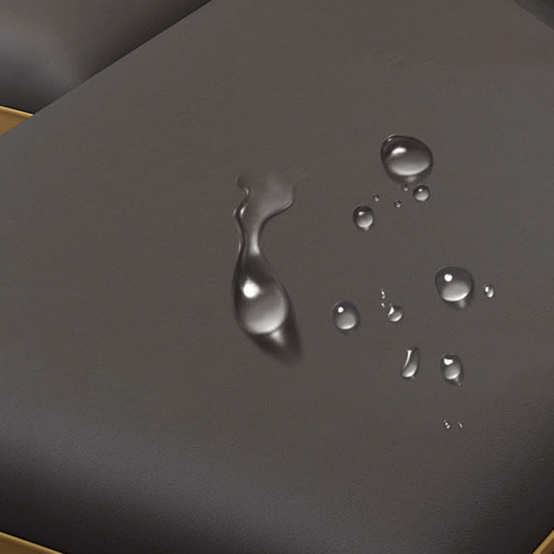 Modern Sofa & Chaise in Grey 35.43" Tall Sofa with Bolster Pillows