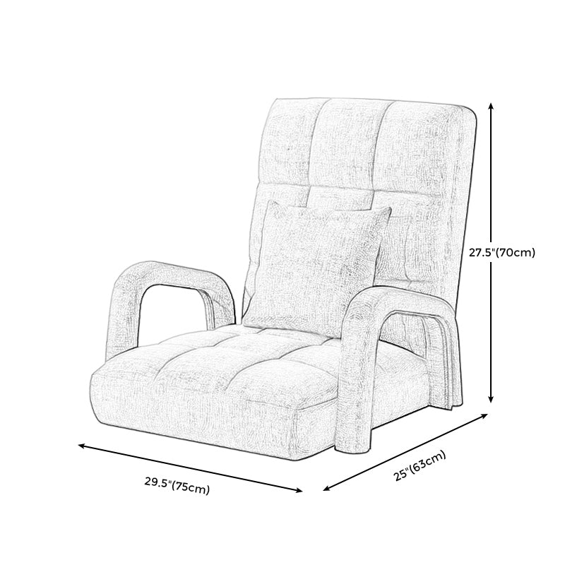 29.52"Wide x 24.80"Deep Linen Accent Room Chair with Biscuit Back