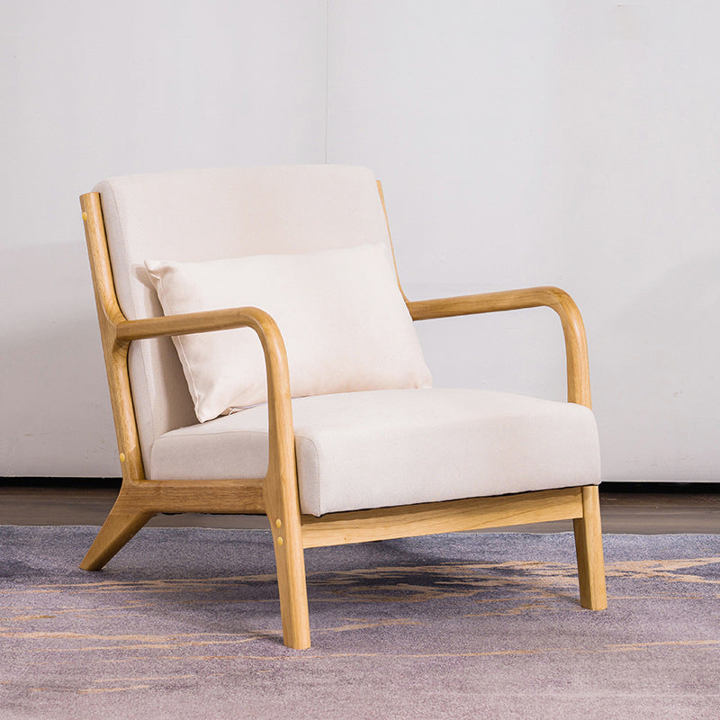 Linen Chair 24" L x 28.7" W x 30.3" H Arms Included Solid Wood Frame Chair