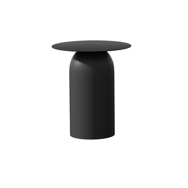 Mid-Century Modern Metal Coffee Table Round 1/2 Cocktail Table