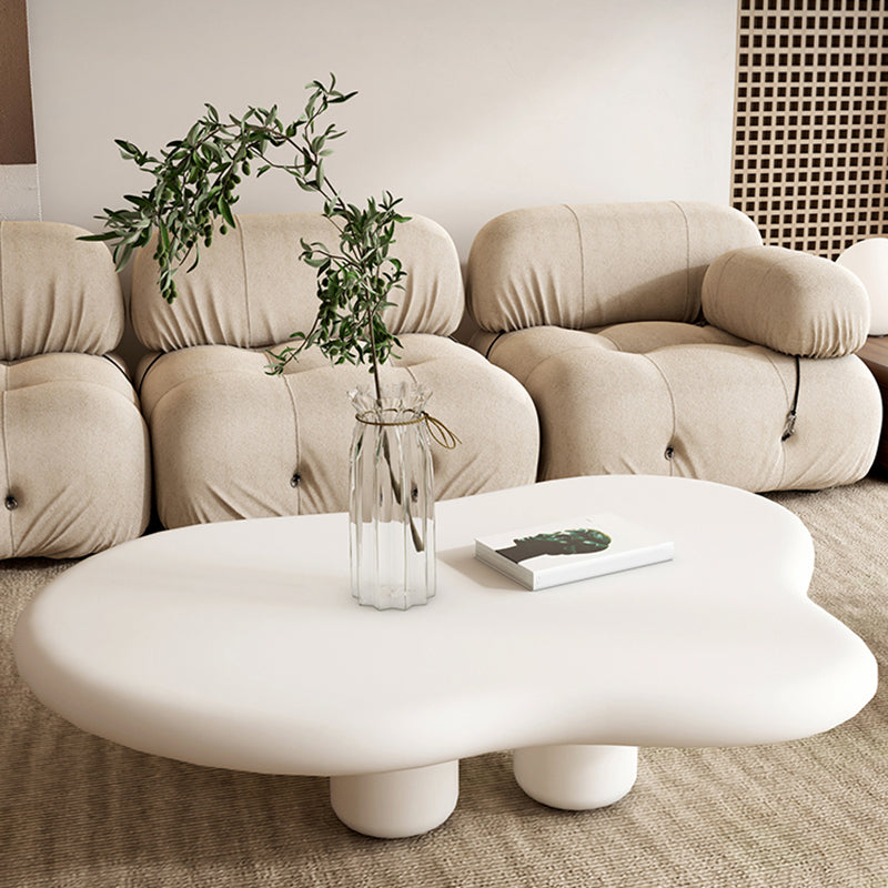 Scandinavian 4 Legs Coffee Table Geometric MDF Cocktail Table