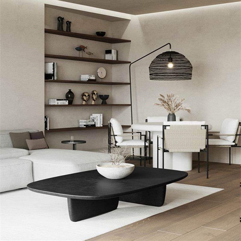 Scandinavian 1 Single Coffee Table Wood Rectangular Cocktail Table