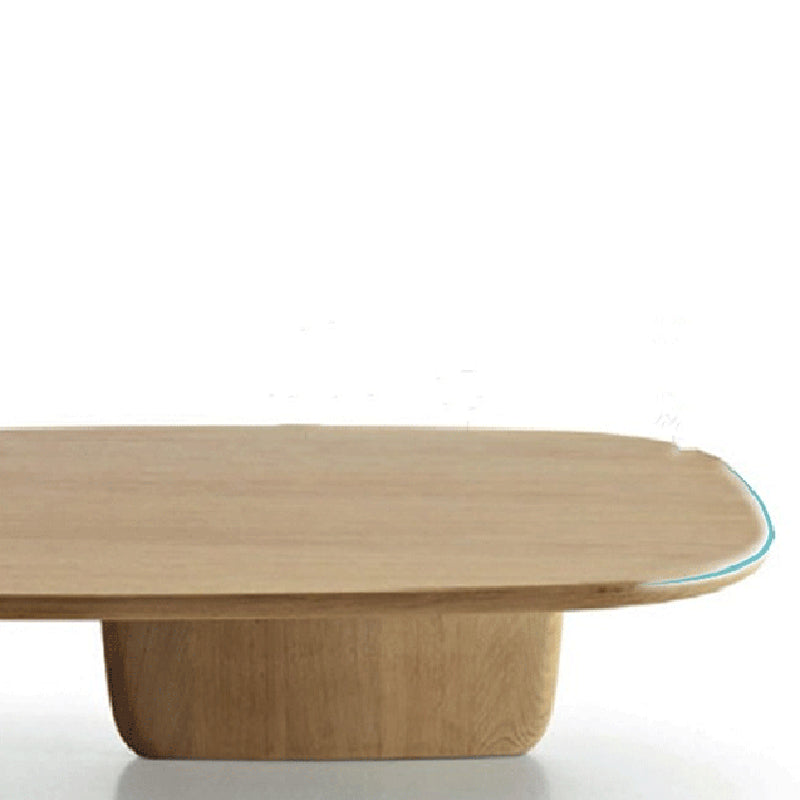 Scandinavian 1 Single Coffee Table Wood Rectangular Cocktail Table