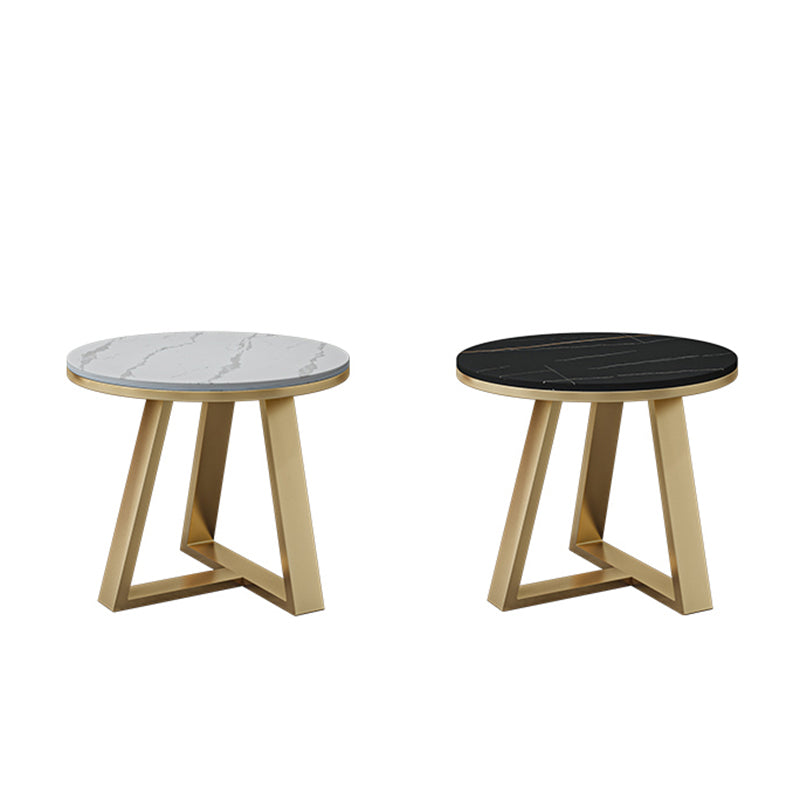 1 Single Rectangular/Round Cocktail Table Stone Top Coffee Table