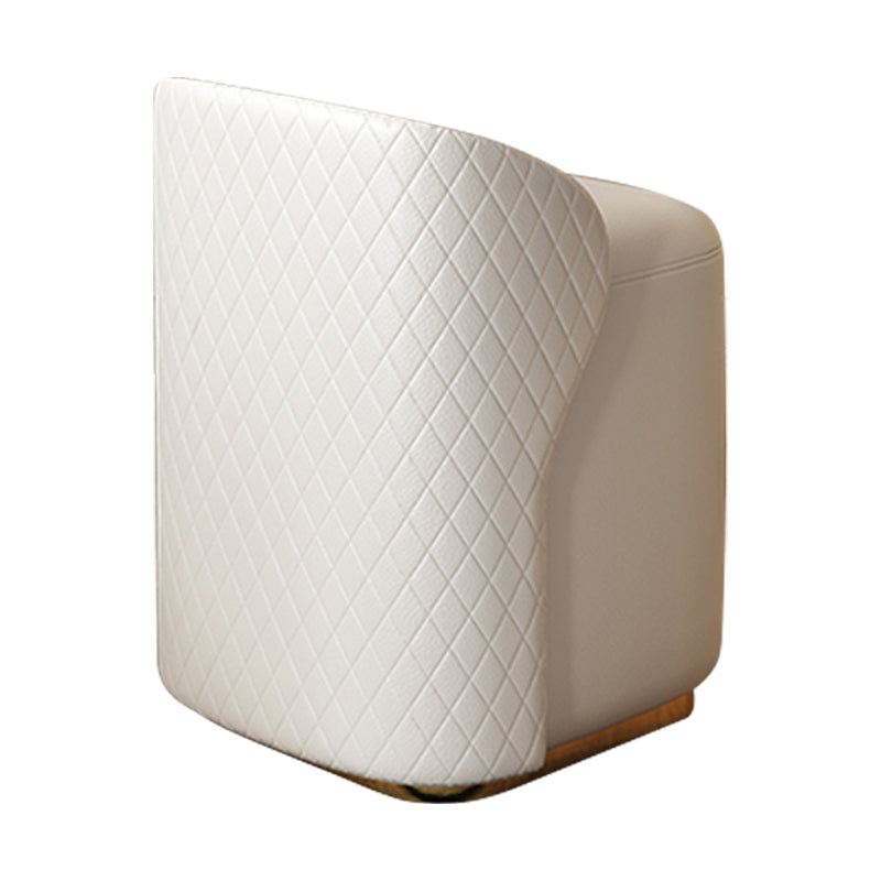 wood and Faux Leather Glam Makeup Counter Beige Make-up Vanity