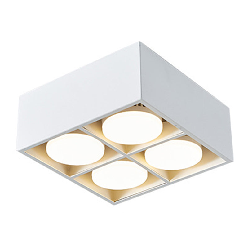 Modern Simple Style Iron Ceiling Light Square Shape Colorful Ceiling Lamp for Bedroom