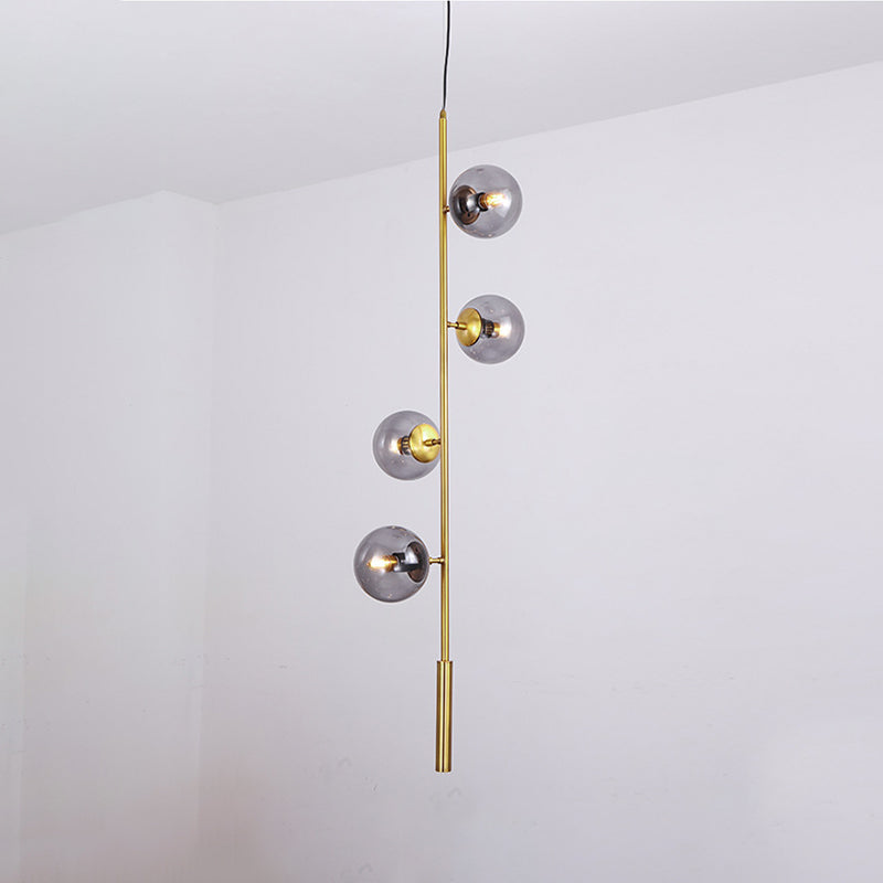 Glass Island Lighting Fixture Modern Style Hanging Lighting Fixture