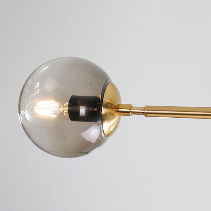 Glass Island Lighting Fixture Modern Style Hanging Lighting Fixture