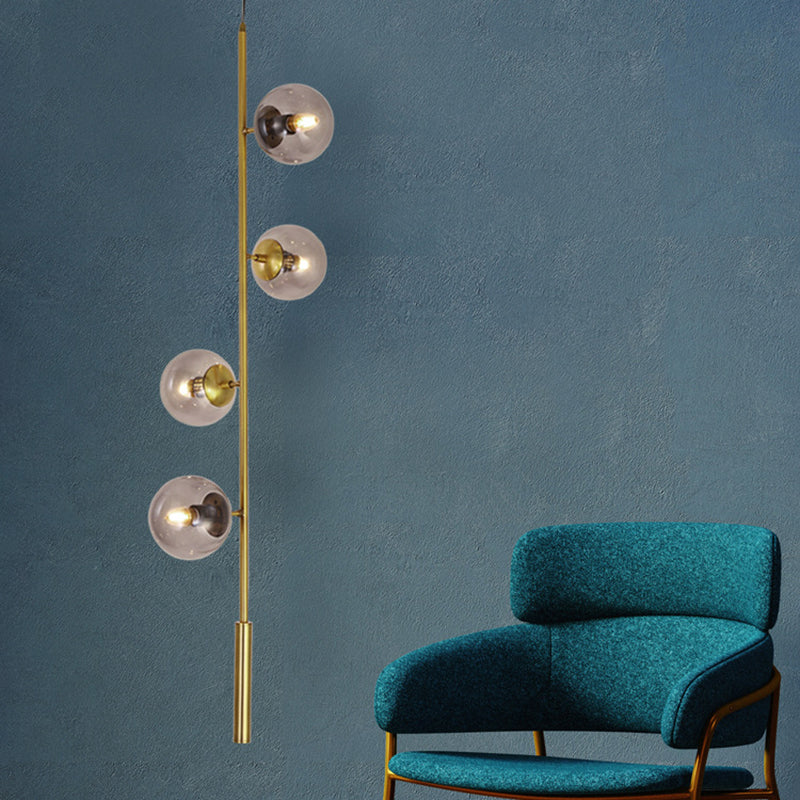 Glass Island Lighting Fixture Modern Style Hanging Lighting Fixture