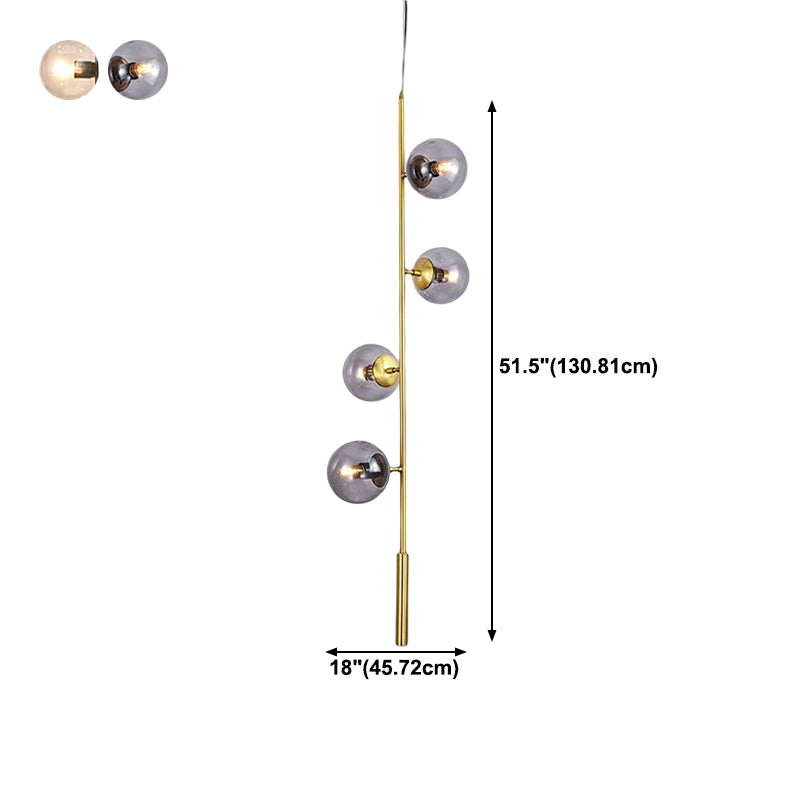 Glass Island Lighting Fixture Modern Style Hanging Lighting Fixture