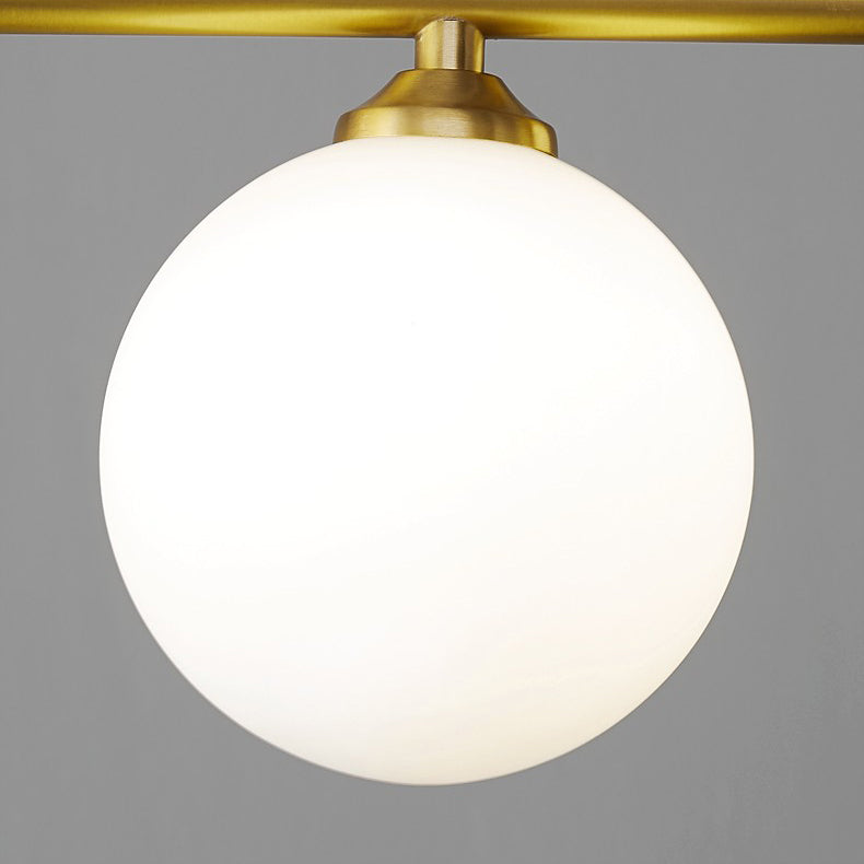 Glass Ball Shape Island Chandelier Light Modern Style Chandelier Lighting Fixture