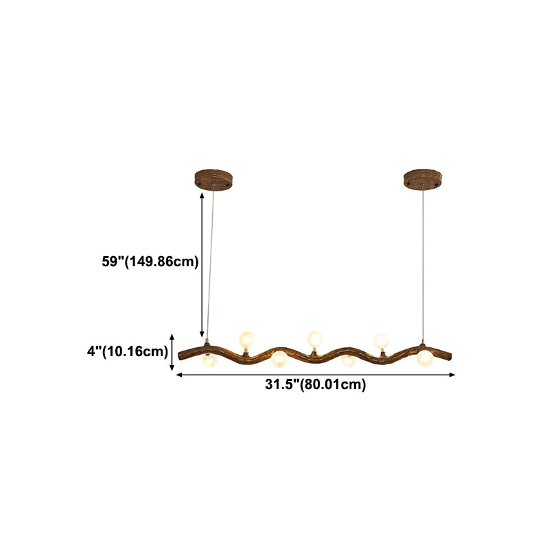 Glass Island Lighting Fixture Contemporary Pendant Lighting Fixture