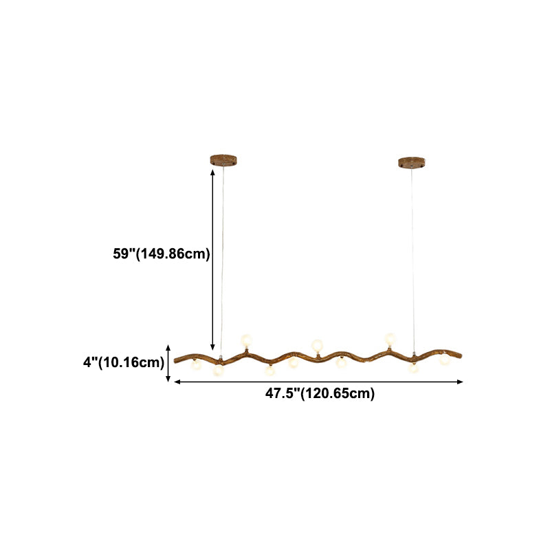 Glass Island Lighting Fixture Contemporary Pendant Lighting Fixture