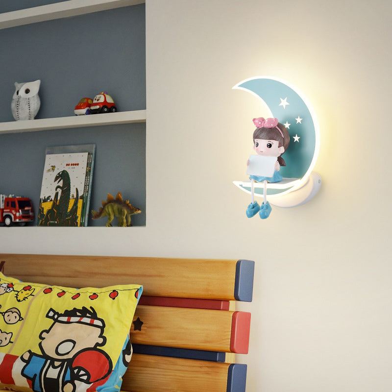 1-Light Geometric Wall Mount Light Modern Style Metal Wall Lighting Ideas