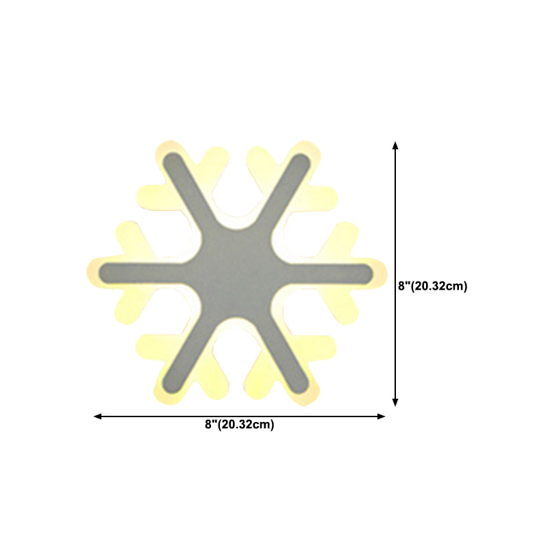 1-Light Geometric Wall Mount Light Modern Style Metal Wall Lighting Ideas in White