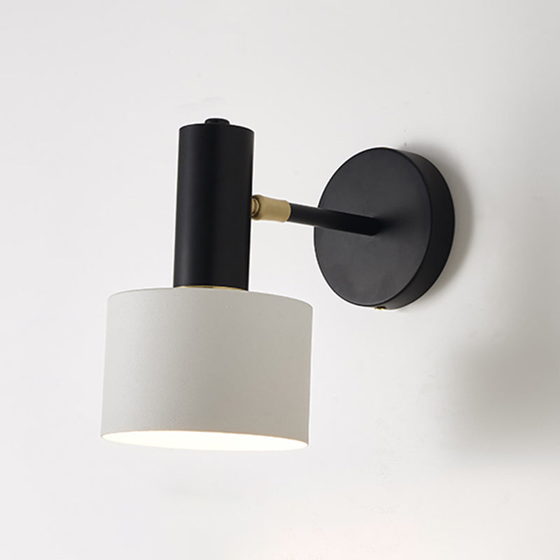 Modern Style Cylindrical Shape Wall Lighting Metal 1 Light Wall Lights for Bedroom