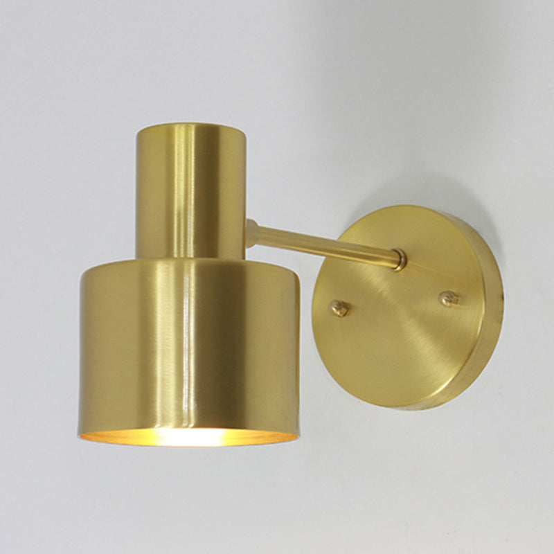 Modern Style Cylindrical Shape Wall Lighting Metal 1 Light Wall Lights for Bedroom
