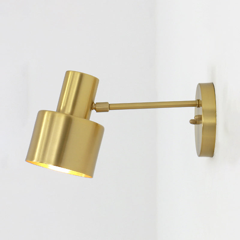 Modern Style Cylindrical Shape Wall Lighting Metal 1 Light Wall Lights for Bedroom