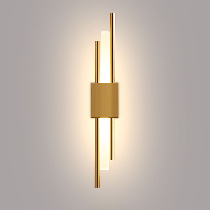 Metal LED Wall Lamp in Modern Luxury Style Linear Wall Light for Interior Spaces