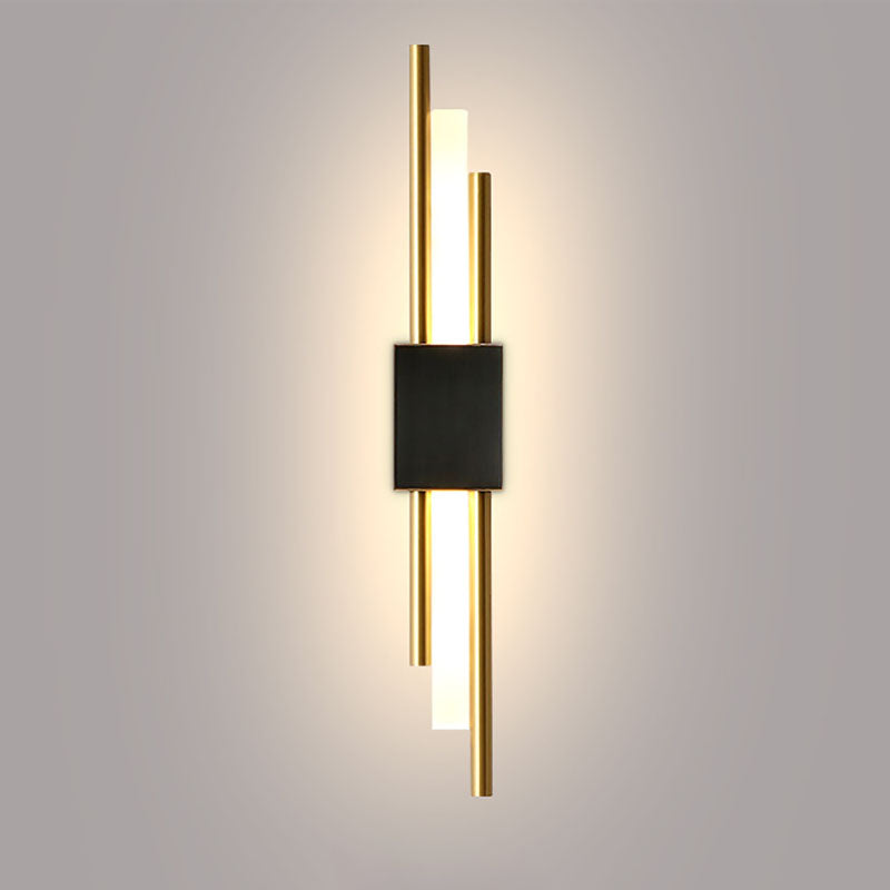 Metal LED Wall Lamp in Modern Luxury Style Linear Wall Light for Interior Spaces