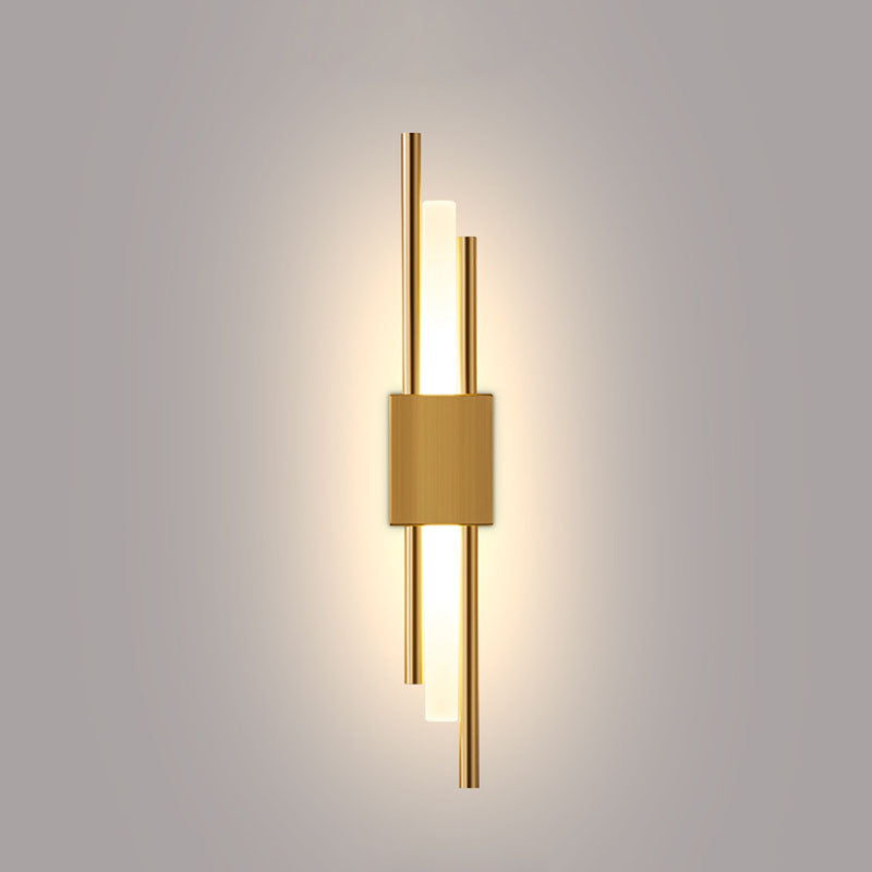 Metal LED Wall Lamp in Modern Luxury Style Linear Wall Light for Interior Spaces
