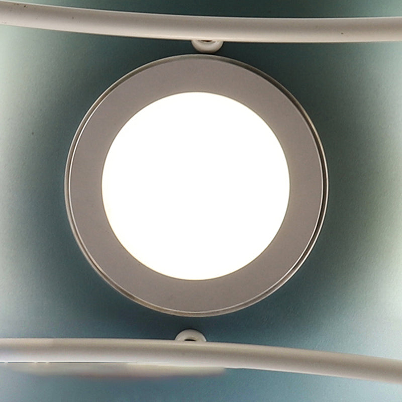 Nordic Style Ceiling Fan Lamp Helicopter Shape Ceiling Fan Light for Children Room