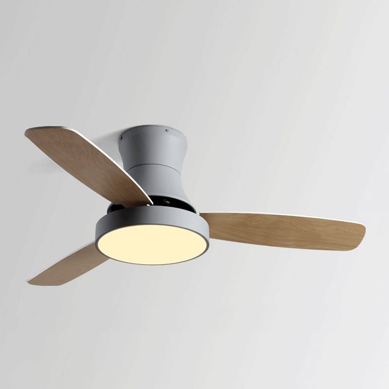 Unique Shape Metal Ceiling Fan Light Kids Style 1-Light Ceiling Fan Lamp for Dining Room